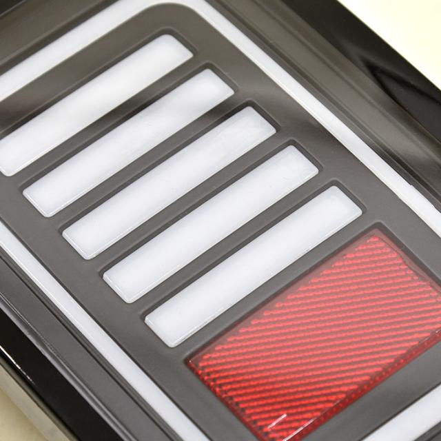 エブリイバン DA64V DA17V フルファイバー LEDテールランプ クリアレンズ×ブラック 左右セット エブリィバン 外装 カスタムパーツ スズキ_5