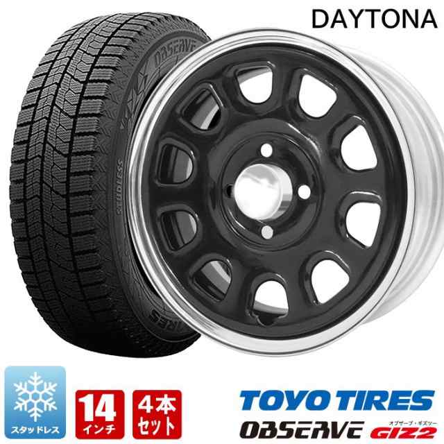 送料無料★新品グッドイヤースタッドレス★155/65R14★4本★軽自動車