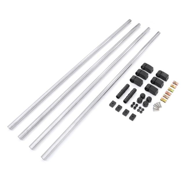 トヨタ 200系 ハイエース バン S-GL ワゴン GL 室内 サイドキャリア バー 左右セット 耐荷重10kg 2200mm 荷室 車内 車室 新品 キャリアバー サイドバー 内装 カスタムパーツ_2