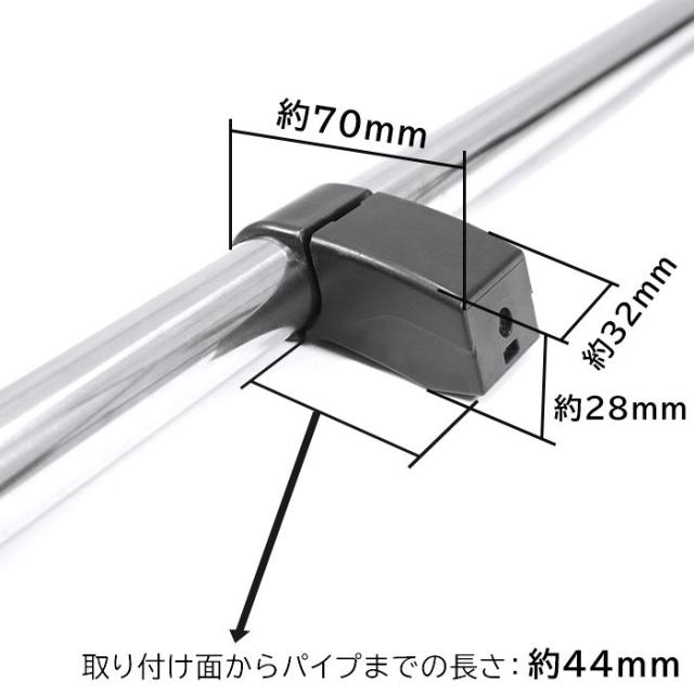 トヨタ 200系 ハイエース バン S-GL ワゴン GL 室内 サイドキャリア バー 左右セット 耐荷重10kg 2200mm 荷室 車内 車室 新品 キャリアバー サイドバー 内装 カスタムパーツ_4