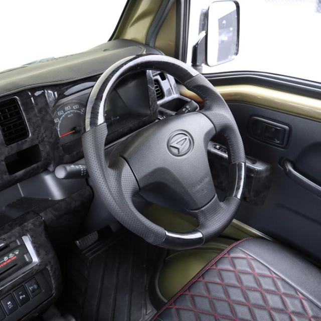 ハイゼット トラック S500P S510P 前期 インテリア2点セット 黒木目  