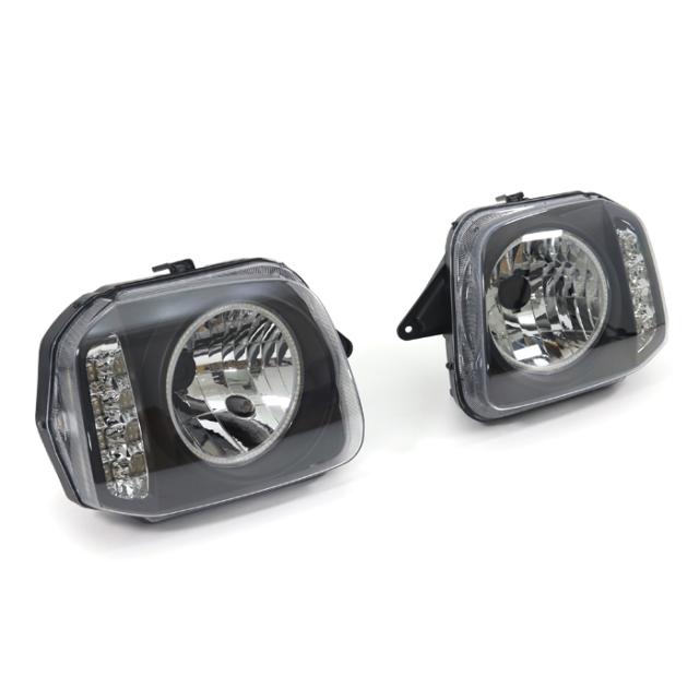 ジムニー JB23W ヘッドライト イカリング付き LED ウィンカー インナー