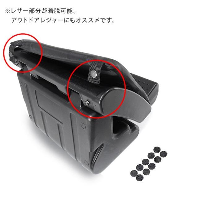 汎用 オットマン フットレスト 2個セット 車用 ブラック PVC