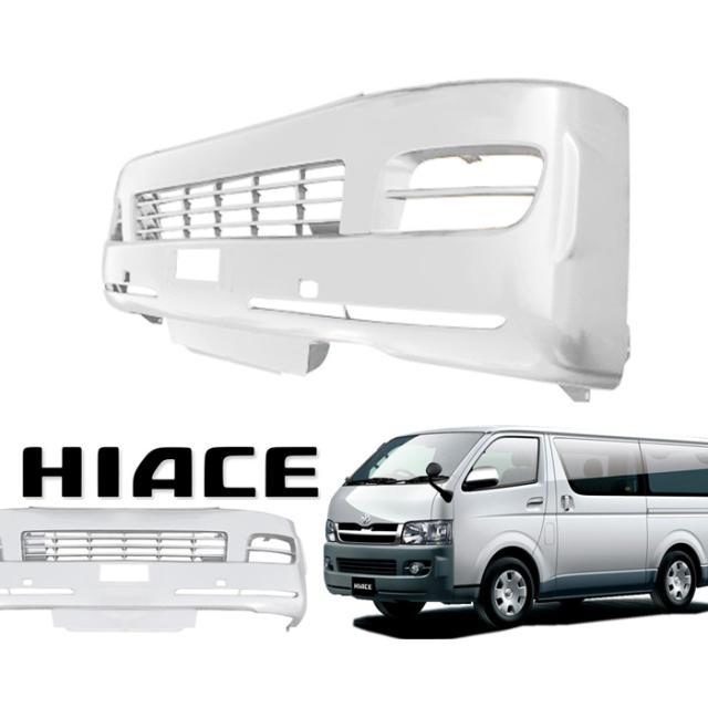 200系 ハイエース 1型 2型 標準 純正タイプ フロントバンパー 塗装品 058 ホワイト 外装 修理 補修 パーツ ナロー トヨタの通販は