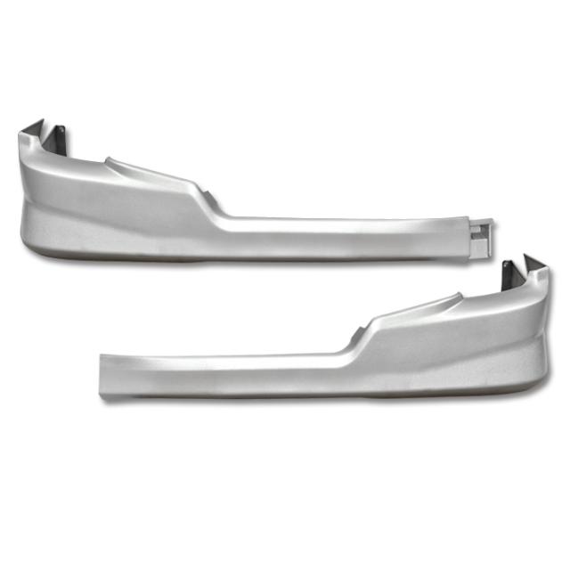 200系 ハイエース 3型 標準 2分割 フロント リップスポイラー 1E7 シルバー 塗装品 エアロ トヨタ カスタムパーツ ナローの通販は