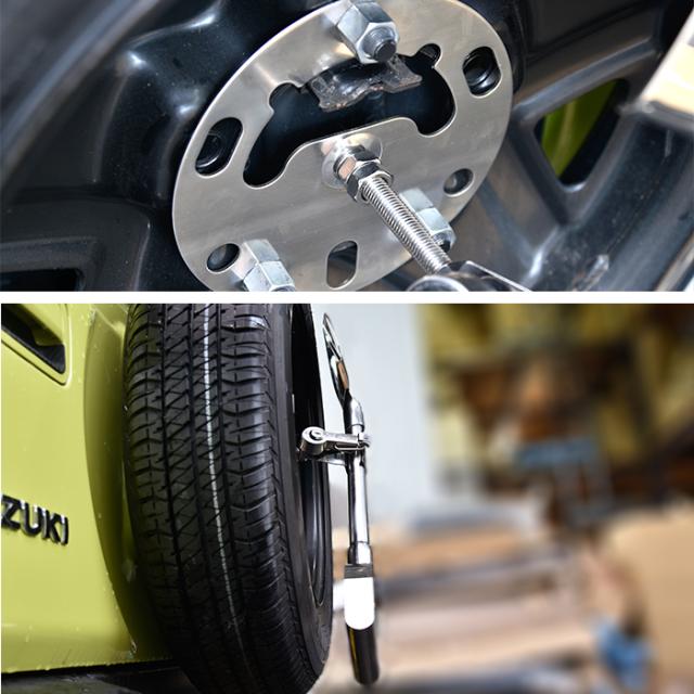 汎用 ステンレス 背面タイヤスコップ 鍵付き 4WD クロカン ジムニー