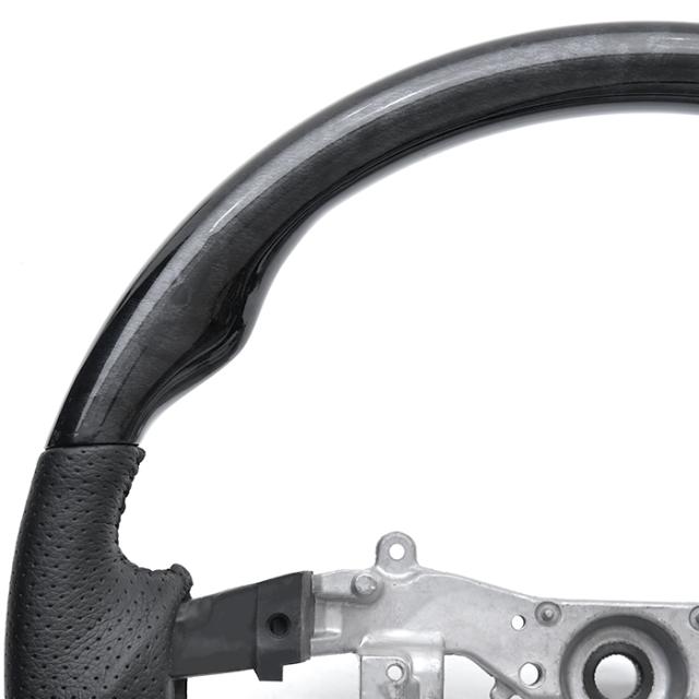 エスティマ 30系 40系 後期 ガングリップ ステアリング 黒木目 ハンドル トヨタ 内装 カスタムパーツの通販は