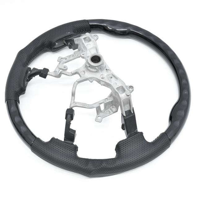 エスティマ 30系 40系 後期 ガングリップ ステアリング 黒木目 ハンドル トヨタ 内装 カスタムパーツの通販は