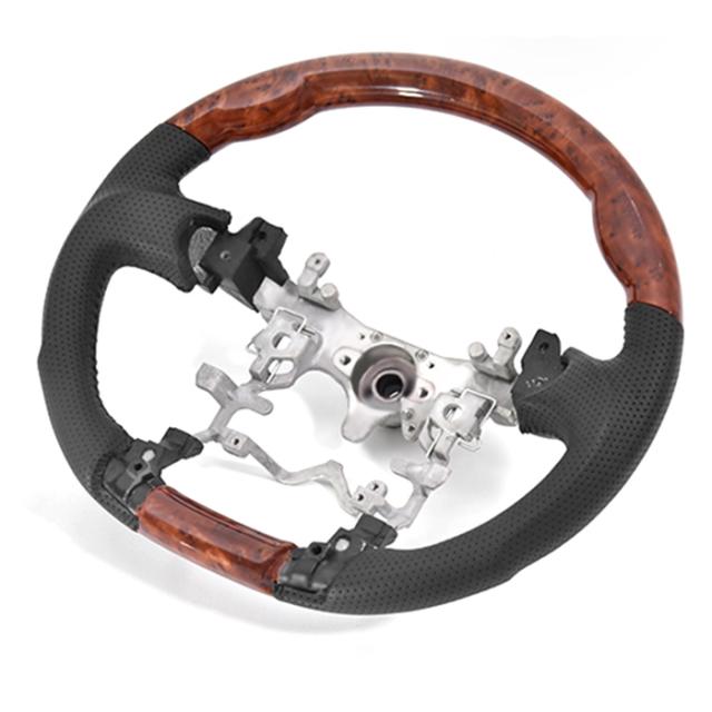 ダイハツ メビウス ZVW41N ガングリップ ステアリング 茶木目 ハンドル カスタムパーツ 内装の通販は 10,500円