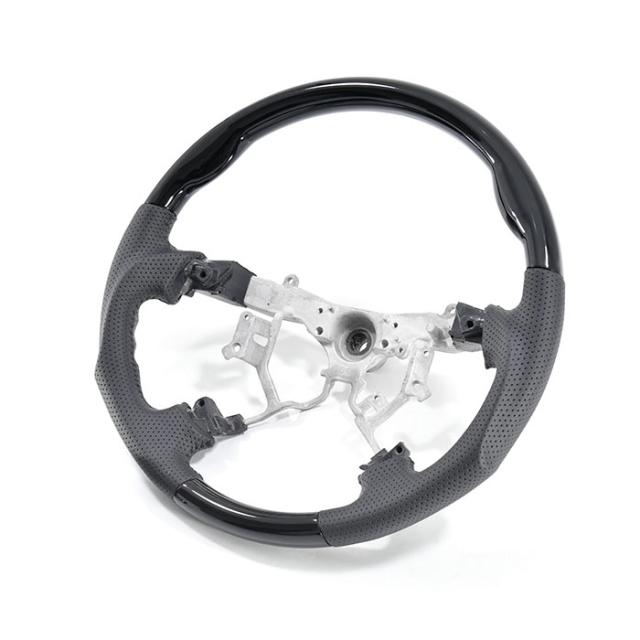 200系 ハイエース 4型 5型 6型 ガングリップ ステアリング ピアノブラック 新品 ハンドル 標準 ワイド S-GL DX 全車対応 レジアスエース 内装 カスタムパーツ トヨタの通販は