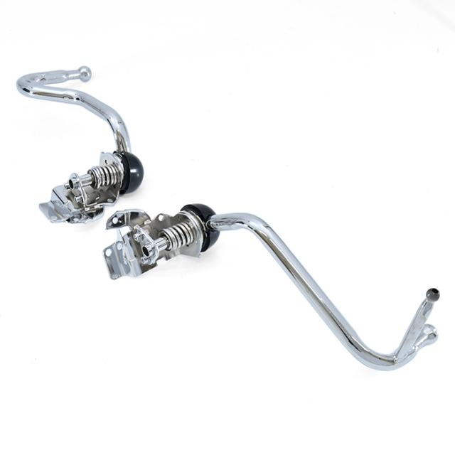 いすゞ 超低PMエルフ メッキ ミラーステー 手動 ミラー用 運転席 助手席 左右セット 純正交換 ミラー アーム 外装 カスタムパーツ デコトラ