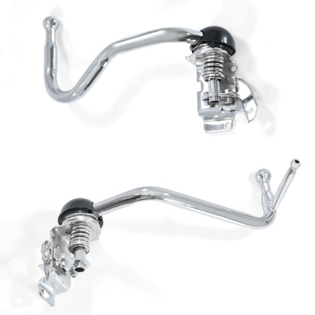 いすゞ 超低PMエルフ メッキ ミラーステー 手動 ミラー用 運転席 助手席 左右セット 純正交換 ミラー アーム 外装 カスタムパーツ デコトラ