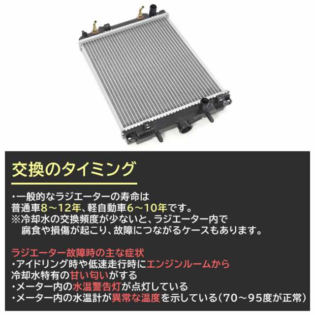 ふるさと割】 半年保証 ダイハツ ネイキッド L750S ラジエーター 純正同等品 16400-97206 16400-97211-000 互換品 