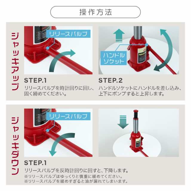 油圧ジャッキ 20t ジャッキ 油圧 ボトルジャッキ ダルマジャッキ