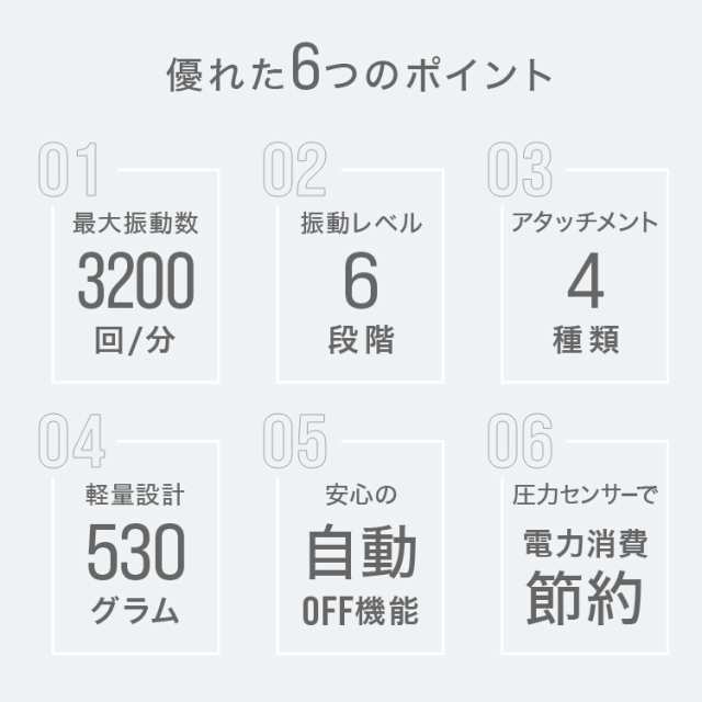 筋膜ガン 小型 軽量 静音 マッサージ ガン 6段階調節 アタッチメント4種類 マッサージ機 充電式 ハンディ 全身ケア 小型筋膜リリース  健の通販はau PAY マーケット - CLASSORT/クラソート | au PAY マーケット－通販サイト