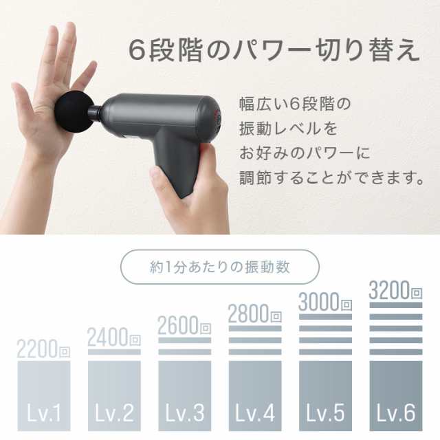 筋膜ガン 小型 軽量 静音 マッサージ ガン 6段階調節 アタッチメント4種類 マッサージ機 充電式 ハンディ 全身ケア 小型筋膜リリース  健の通販はau PAY マーケット - CLASSORT/クラソート | au PAY マーケット－通販サイト