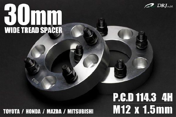 ワイドトレッドスペーサー 114.3 4H　M12*1.5　C30mm 2枚「C30」の通販は