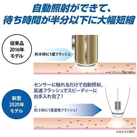 冷却脱毛器 クールフラッシュボーテ OM-FM03 オムニ エステ仕様 自動連射 フェイスケア 毛穴 ムダ毛ケア 全身 脚 ワキ 腕 顔 脱毛 光脱毛 美容機器 痛くない_7