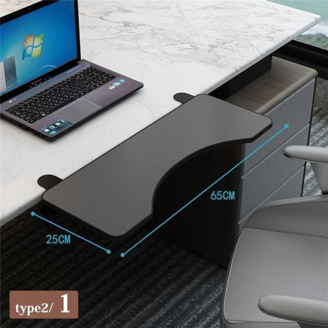 快適さをプラス！90°折りたたみ＆180°スイング対応のアームレストを10月17日に発売 | サンワサプライ株式会社のプレスリリース 90°折りたたみ式アームレストデスクエクステンション、省スペースクランプオンキーボードトレイ、Kブラケット付き、人間工学に基づいたコ