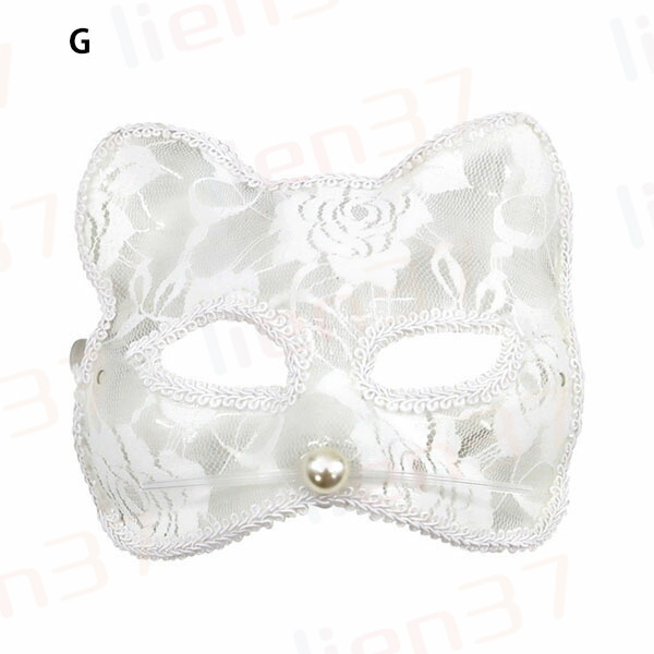 ♪373❤️ ねこ　猫　パール　花　マスクチェーン　マスク ♪373❤️ ねこ猫パール花マスクチェーンマスク