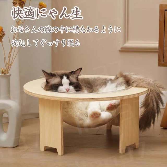 爪とぎポール 木製 透明宇宙船 キャットハウス ペットハウス 猫ハウス 