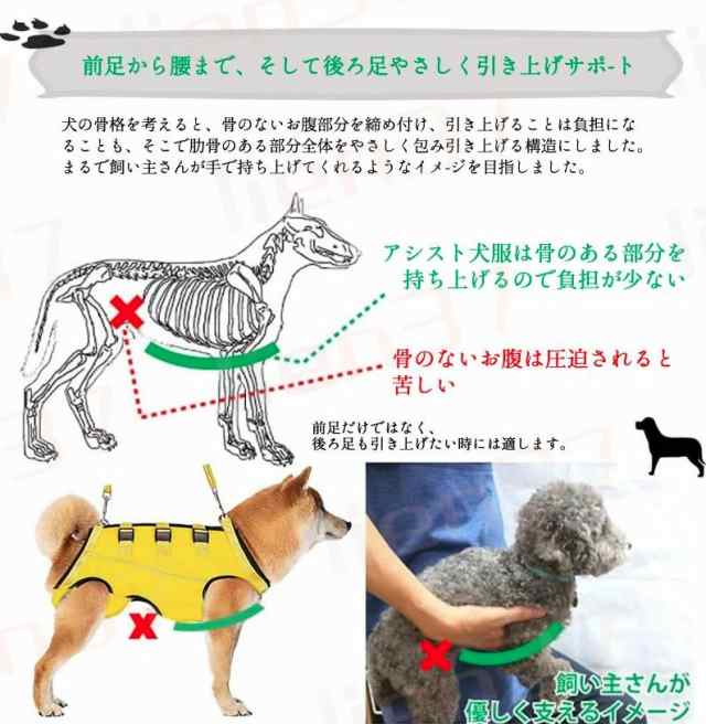 犬 介護 ハーネス セール 後ろ足