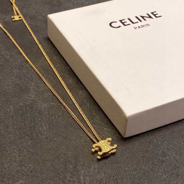 Celine セリーヌ 凱旋門ペンダントネックレスの通販はau PAY 