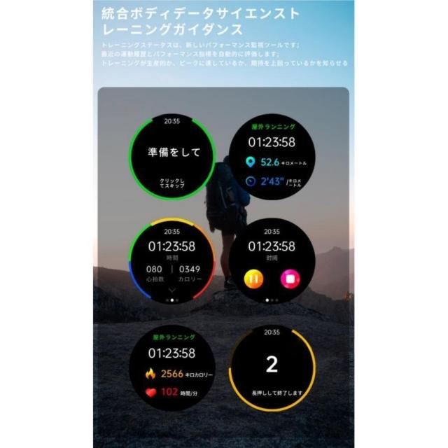 スマートウォッチ 日本製検出器 電話を掛ける役立つこと 血糖値 血圧位置づける 心臓の鼓動数 温度位置づける お休み保護すること 思わしい保護すること 着信＆LINE告げ知らせる スポーツウォッチ iPhone相応う ヒューマノイド相応う