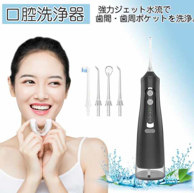 春夏秋冬おさんぽシリーズ Ｅ ✨口腔清洗器 310mlの大容量水タンク USB