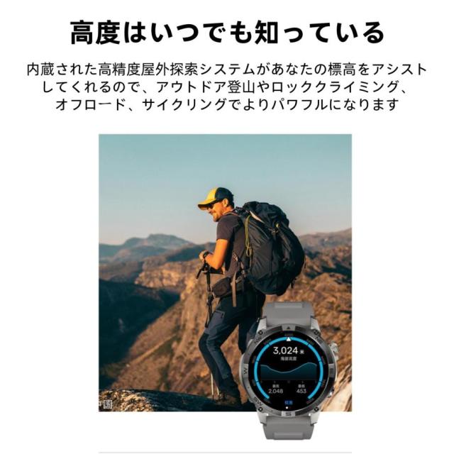 スマートウォッチ 日本製センサー GPS 通話機能 血圧 血中酸素 心拍数 健康測定メンズ レディース 大画面 高精度 検測 防水 敬老の日_6
