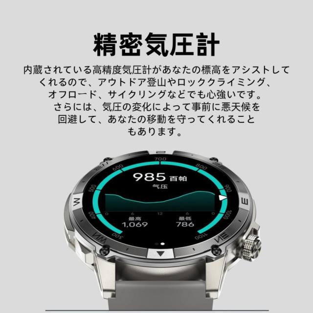 スマートウォッチ 日本製センサー GPS 通話機能 血圧 血中酸素 心拍数 健康測定メンズ レディース 大画面 高精度 検測 防水 敬老の日_7