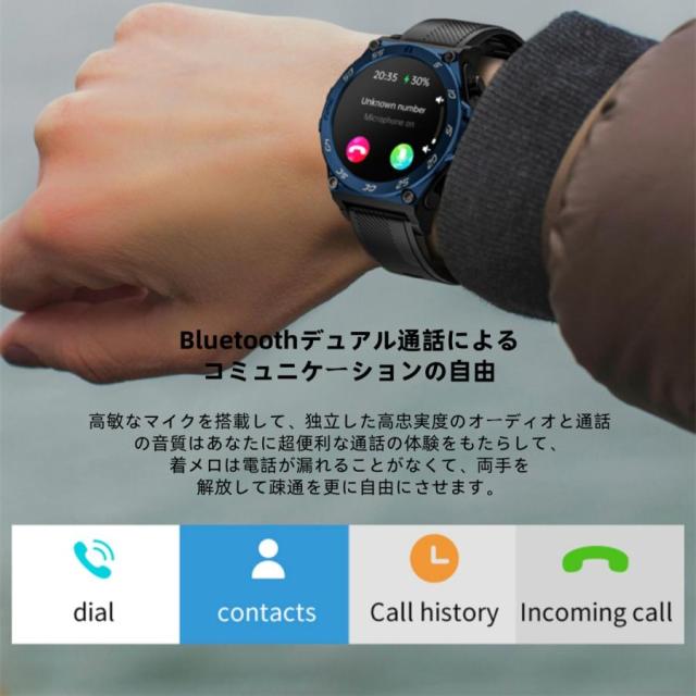 【TWS BLEヘッドセット】スマートウォッチ 日本製センサー 通話機能 血圧 血中酸素 心拍数 健康測定メンズ レディース 大画面 高精度 検測 防水 敬老の日_9
