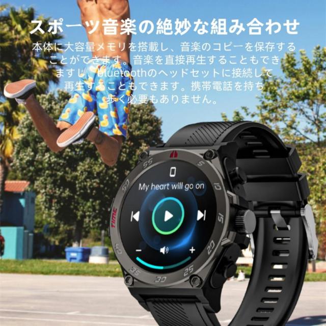 【TWS BLEヘッドセット】スマートウォッチ 日本製センサー 通話機能 血圧 血中酸素 心拍数 健康測定メンズ レディース 大画面 高精度 検測 防水 敬老の日_5