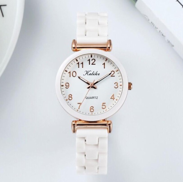 腕時計 韓国のファッションシンプルな模造セラミック時計防水