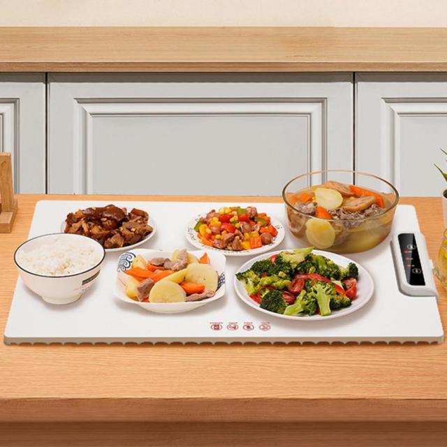 ホットプレート 電気保温トレイ 食品保温プレート 折りたたみ式 3段階の温度設定 60℃/80℃/100℃ 多機能食品断熱ボード フードウォーマー  簡単_7