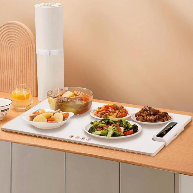 ホットプレート 電気保温トレイ 食品保温プレート 折りたたみ式 3段階の温度設定 60℃/80℃/100℃ 多機能食品断熱ボード フードウォーマー  簡単_8