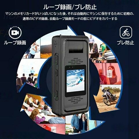 アクションカメラ 小型 2K 高画質 30M 防水 バイク 自転車 wifi 水中カメラ 動画撮影 Vlog 小型 デジカメ バイク 小型カメラ　手ぶれ補正 おしゃれ マウント_8