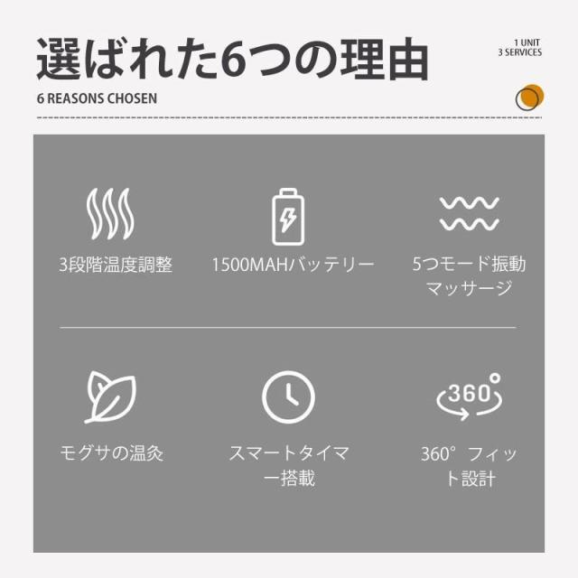 膝マッサージ器 3段階加熱 5段階マッサージ 膝 肩 肘 膝サポーター 振動マッサージ 保温 膝当て マッサージ器 フットマッサージャー プレゼント_2