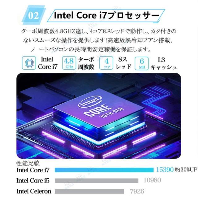 ノートパソコン 新品 パソコン windows11 office搭載 ノートpc 13世代 初期設定済 14/15.6/17インチ CPU N95 N5095 Core i3 i5 SSD 512GB 2TB 安い 人気_3