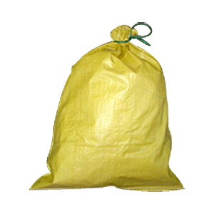 【土のう袋】　カラー強力土のう袋　黄　100枚　【MK】の通販は