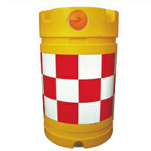 【安全興業】デリネーター付ドラム君(PE製) KDD-2【赤白】※代引き不可商品※【K】の通販は 27,698円