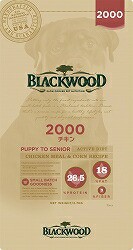 【PET】【送料無料】★数量限定おまけ付★　ブラックウッド　2000　チキン　20kg　全犬種　離乳後〜老齢期　JAN：4562210501020【B】