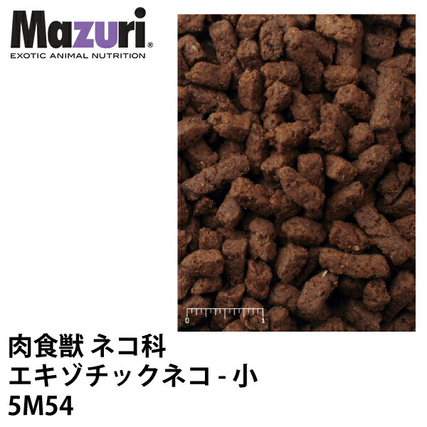 Mazuri マズリ 肉食獣 ネコ科 エキゾチックネコ 小 5M54 フード 11.3kg 猫 エキゾチックフィーライン ペレット エサ ブリーダー【JPS】の通販は