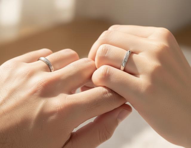MUZE JEWELRY ダイヤモンド ペアリング ダイヤ 結婚指輪 マリッジリング 指輪 シルバー925プラチナ仕上げ カップル リング ペア プラチナ仕上げ SV925 プロポーズ サプライズ 記念 made in japan 刻印 名入れ_6