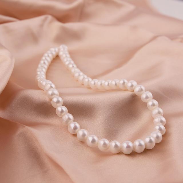 ネックレス パール シルバー925 ユニークパールネックレス (2mm/3mm/4mm/6mm) 韓国アクセサリー_1