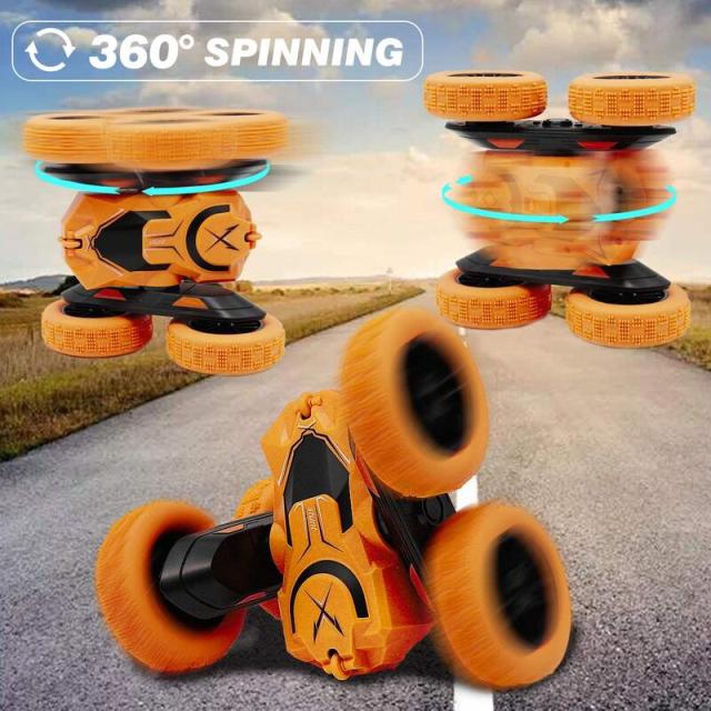 ラジコンカー 子供 オフロード 4wd 回転 両面走行 四輪駆動 人気 速い