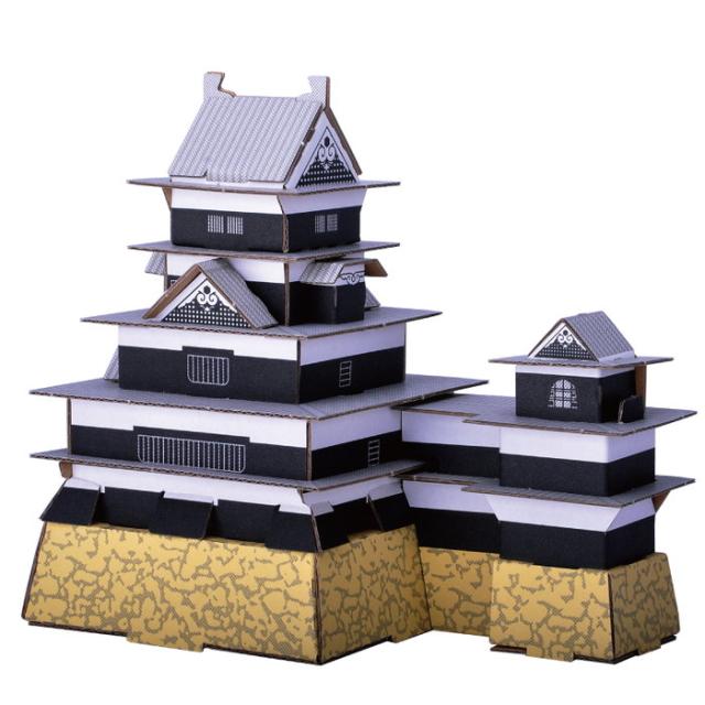 お城 日本のお城 松本城 ハコモ hacomo ペーパークラフト キット クリスマス 工作キット 小学生 工作 キット 知育 おもちゃ 誕生日プレゼント 子供 おもちゃ 男の子 女の子 誕生日 プレゼント 子供会 クリスマス会 工作 知育玩具 知育おもちゃ 図工 おうち時間