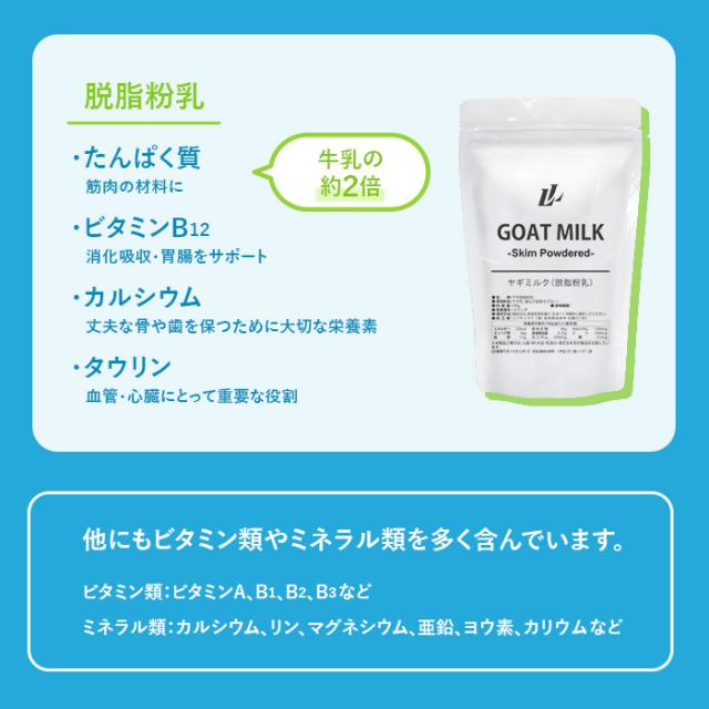 ヤギミルク 1kg 選べる2種 全脂粉乳 脱脂粉乳 ミルク ゴートミルク