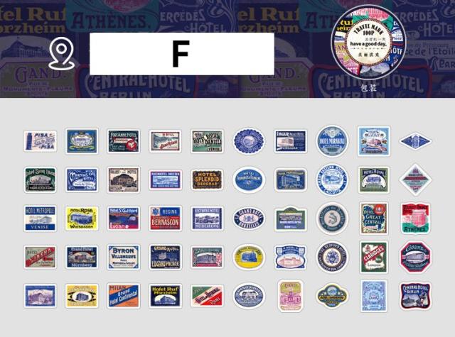 Travelmarkロゴステッカー丸缶入 S165 100枚入 缶入 シール ステッカー ロゴ マーク レトロ ヴィンテージ 丸 三角 四角 海外 旅行 手帳 の通販はau Pay マーケット Pales Chop