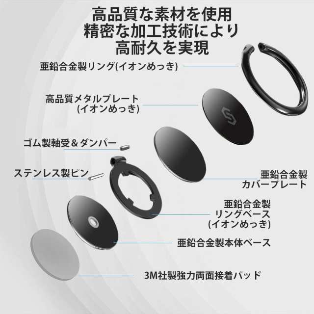 Syncwire スマホリング 正規品 おしゃれ 薄型 360°回転 落下防止 スタンド機能 バンカーリング 定番の通販はau PAY マーケット -  ティッピング